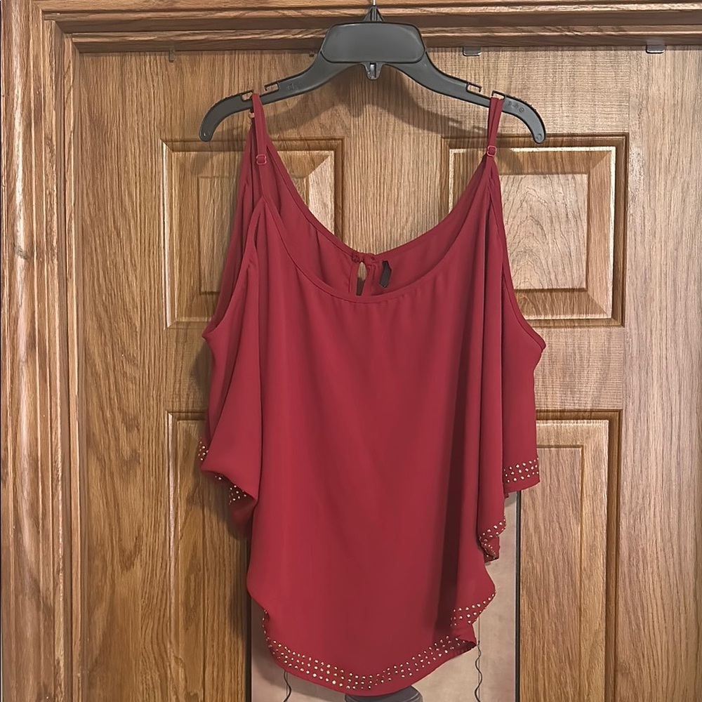 Elegant Red Women's Top